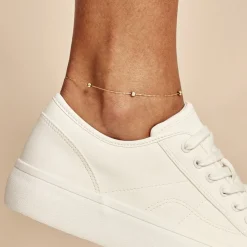 Histoire d'Or Chaîne De Cheville Zahia Or Jaune