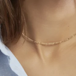 Histoire d'Or Chaîne Esma Maille Alternee 1/3 Or Jaune