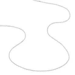 Histoire d'Or Chaîne Igoa Maille Forçat Diamantee Or Blanc
