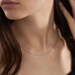 Histoire d'Or Chaîne Igoa Maille Forçat Diamantee Or Blanc