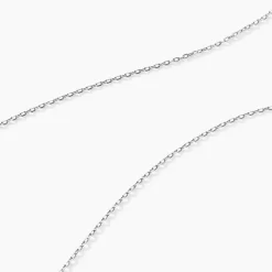 Chaîne Igoa Maille Forçat Diamantee Or Blanc-Histoire d'Or New