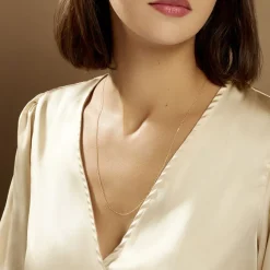 Histoire d'Or Chaîne Igoa Maille Forçat Diamantee Or Jaune