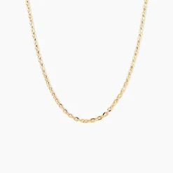 Histoire d'Or Chaîne Igoa Maille Forçat Diamantee Or Jaune