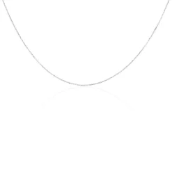 Histoire d'Or Chaîne Igoa Maille Forçat Diamantee Or Blanc