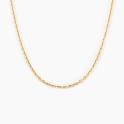 Histoire d'Or Chaîne Igoa Maille Forçat Diamantee Or Jaune