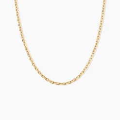 Histoire d'Or Chaîne Igoa Maille Forçat Diamantee Or Jaune