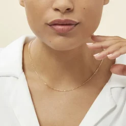 Chaîne Igoa Maille Forçat Diamantee Or Jaune-Histoire d'Or Best