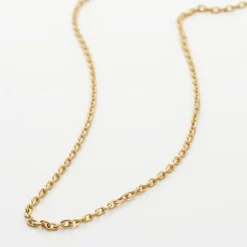 Histoire d'Or Chaîne Igoa Maille Forçat Diamantee Or Jaune