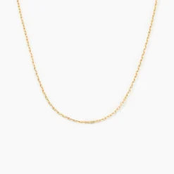 Histoire d'Or Chaîne Igoa Maille Forçat Diamantee Or Jaune