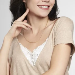 Chaîne Igoa Maille Forçat Diamantee Or Jaune-Histoire d'Or Hot