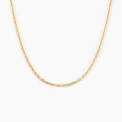 Chaîne Igoa Maille Forçat Diamantee Or Jaune-Histoire d'Or Sale