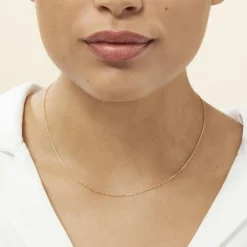 Chaîne Igoa Maille Forçat Diamantee Or Jaune-Histoire d'Or Sale