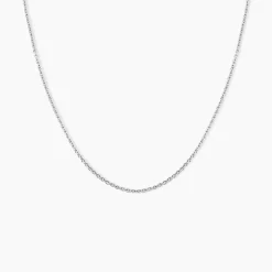 Histoire d'Or Chaîne Ilda Maille Forçat Limee Or Blanc