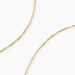 Histoire d'Or Chaîne Imanie Maille Singapour Or Jaune