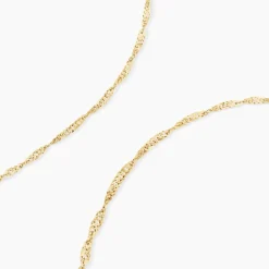 Chaîne Imanie Maille Singapour Or Jaune-Histoire d'Or Hot