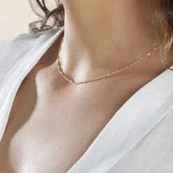 Chaîne Imanie Maille Singapour Or Jaune-Histoire d'Or Clearance