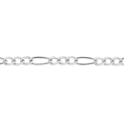 Histoire d'Or Chaîne Judicaelle Maille Alternée 1/3 Or Blanc