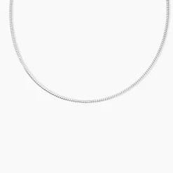 Histoire d'Or Chaîne Kassie Maille Omega Argent Blanc