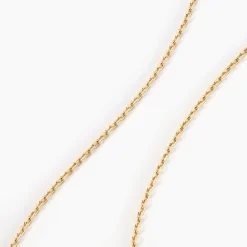 Histoire d'Or Chaîne Keyssie Maille Forçat Diamantée Or Jaune