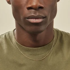 Histoire d'Or Chaîne Keyssie Maille Forçat Diamantée Or Jaune