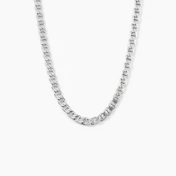 Histoire d'Or Chaîne Piato Marine Argent Blanc