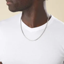 Histoire d'Or Chaîne Piato Marine Argent Blanc