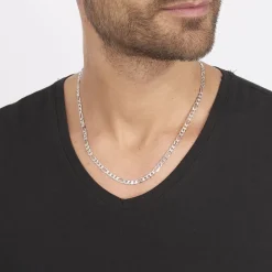 Histoire d'Or Chaîne Vivian Alternee 1/3 Argent Blanc