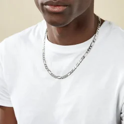 Chaîne Vivian Maille Alternee 1/3 Argent Blanc-Histoire d'Or Discount