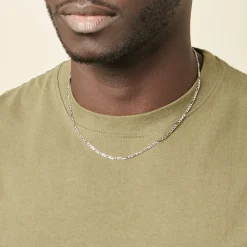 Histoire d'Or Chaîne Vivian Maille Alternee 1/3 Argent Blanc