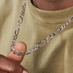 Chaîne Vivian Maille Alternee 1/3 Argent Blanc-Histoire d'Or New