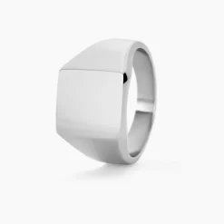 Histoire d'Or Chevaliere Acier Blanc Winebald