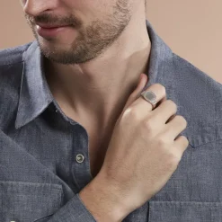 Chevalière Argent Argent Terrence-Histoire d'Or Outlet