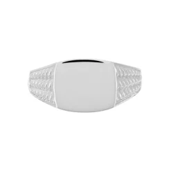 Chevalière Argent Blanc Charites-Histoire d'Or