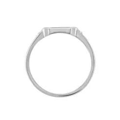 Histoire d'Or Chevalière Argent Blanc Djulian Email