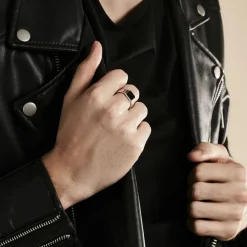 Histoire d'Or Chevalière Argent Blanc Djulian Email