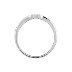 Histoire d'Or Chevalière Argent Deep In Love Oxydes De Zirconium