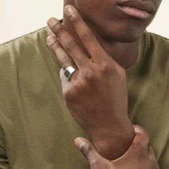 Histoire d'Or Chevalière Argent Otylia Oxydes De Zirconium