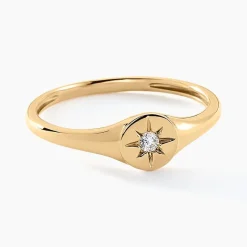 Histoire d'Or Chevalière Chauncey Or Jaune Oxyde De Zirconium