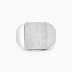 Histoire d'Or Chevalière Daniel Argent Blanc