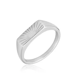 Histoire d'Or Chevalière Dotty Argent Blanc