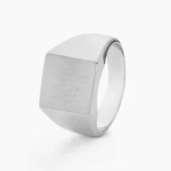 Chevalière Gaspare Argent Blanc-Histoire d'Or Clearance