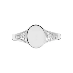 Chevalière Giacoma Argent Blanc-Histoire d'Or Online