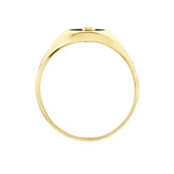 Histoire d'Or Chevalière Giles Or Jaune Onyx Diamant