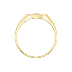 Chevalière Goddess Argent Doré Nacre Oxyde De Zirconium-Histoire d'Or Clearance