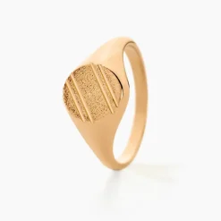 Histoire d'Or Chevalière Gregoire Plaqué Or Jaune