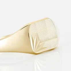 Chevalière Henry Plaque Or Jaune-Histoire d'Or Online