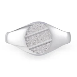 Histoire d'Or Chevalière Kety Argent Blanc