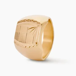 Chevalière Leoncette Plaqué Or Jaune-Histoire d'Or Discount