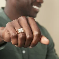 Chevalière Leoncette Plaqué Or Jaune-Histoire d'Or Discount