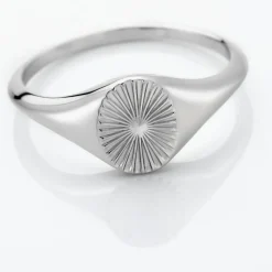 Histoire d'Or Chevalière Liao Argent Blanc